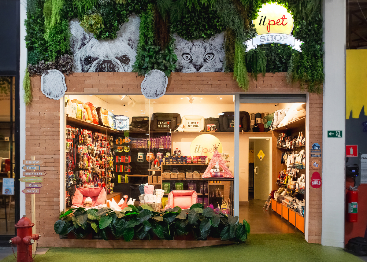 Ambiente moderno do petshop